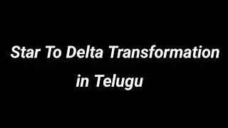 Star To Delta Transformation/Example in Telugu//network analysis/ECE/diploma/B.tech//hasmaika's talk