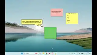 Windows: Create new note by color in Notezilla for Windows