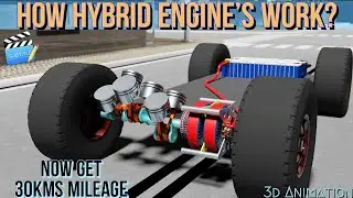 How Hybrid Engine In Grand Vitara Car Works? Hybrid Engine Explained.(With Subtitles)(3D Animation).