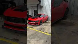 Brand new Mustang Dark Horse in red🔥🤯 #mustang #darkhorse #fordmustang #car #shorts #fyp #cars #fy