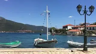 Greece Trizonia, view from the restaurant