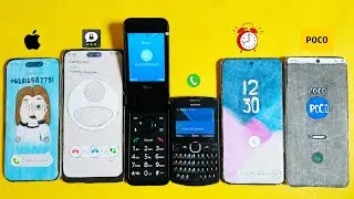 iPhone 15 pro + Honor threema + LG Calling on Nokia + Samsung S25 edge alarm + Poco X7 incoming call