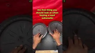 How to tell if a subwoofer is blown!  #caraudio #chuchero #subwoofer #stereosystem
