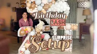 Birthday Bash Surprise Balloon Set Up