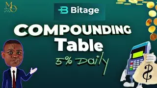 ⭕💰COMPOUNDING TABLE || BITAGE ARBITRAGE GLOBAL || New COTP 2.45% to 3% daily 150% monthly