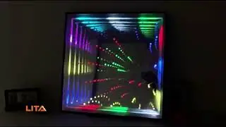 Color-Changing Infinity Mirror Neon Sign