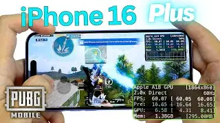 iPhone 16 Plus PUBG Mobile Gaming review | FPS & Battery Drain test
