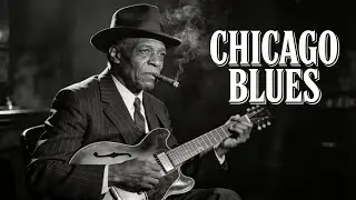Relaxing Whiskey Blues Music for Stress Relief ~ Slow Soul Guitar from the Windy City | Smoky Lounge