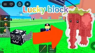 Lucky blocktan secret çıkardım-brainrotları tusunamiden kurtardım