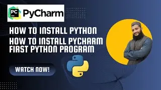 How to Install Python and Pycharm on your PC | write your first program with and with out IDE