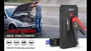 Ampeak Car Battery Jump Starter, 1500A Peak Jump Box 16800mAh 12V Portable Auto Battery Booster