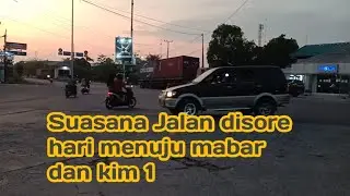 SUASANA JALAN KAWASAN INDUSTRI MEDAN I (KIM 1) MENUJU MABAR DISORE HARI