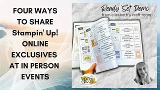 4 ways to share Stampin' Up! Online Exclusives at in person events + printables + Changing Leaves