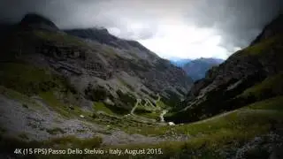 4K (15 FPS) Passo Dello Stelvio - Italy. August 2015.