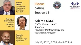 iFocus Online, Session 13, OSCE in Strabismus, Paediatric Ophthalmology and Neuroophthalmology