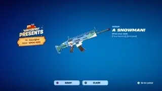 Fortnite Wrap:  A SNOWMAN!
