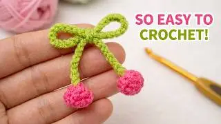 Crochet Mini Bow Tutorial | Easy & Quiet Craft (No Music)