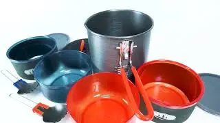 GSI Outdoors   Halulite Microdualist  Camping Cook Set