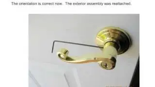 How to flip the cylinder on a Kwikset(tm) lever door lock 180