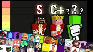 the MINECRAFT YOUTUBERS tier list...