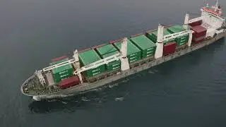 Leopold Staff  heavy lift carrier and Cosco Hope container ship