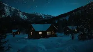 Dark Sky Blizzard and Wind  & Brown Noise 8 hours  for Focus & Productivity