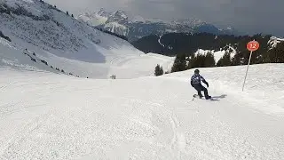 GoPro POV Skiing Blue Perce Neige, Red Charmois, Blue Marmottes - Les Carroz, Grand Massif 2022