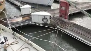30 kts of wind at oyster point marina.