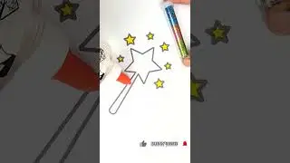 Glitter magic wand❤️Glitter Art🎨 #glitter #glitterart  #satisfying