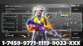 NEW UPDATE 4.2🔥BEST SENSITIVITY CODE + CONTROL SETTINGS BGMI/PUBG MOBILE