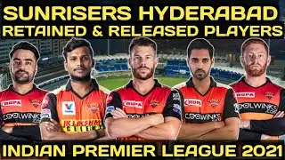 SRH RELEASED & RETAINED PLAYERS FOR IPL 2021, SUNRISERS HYDERABAD. #IPL2021 #NATTU #TNATARAJAN #SRH