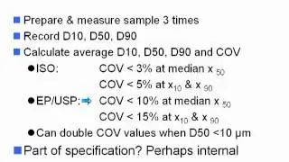 Setting Attainable and Practical Particle Size Specifications