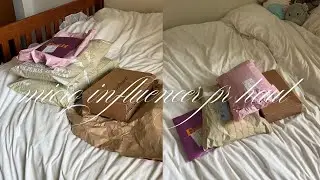 pr package haul | micro influencer under 5k