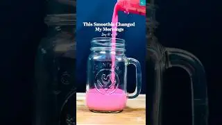This Pomegranate Raspberry Smoothie Makes Mornings Addictive 🍓✨ | Day2 Glow smoothies #foryou