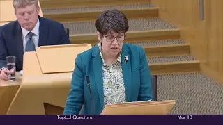 Question from Tess White MSP and subsequent debate, Scottish Parliament Wednesday 18 March 2025