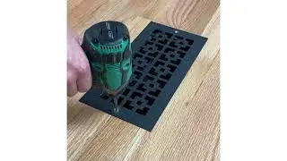 How to Install Metal Screw In Registers Horizontal- change your old vents