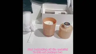 How to use scented candles and reed diffuser set
