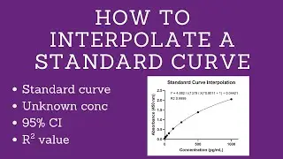 How to Interpolate a Standard Curve in GraphPad Prism | ELISA Analysis, Standard Curve Fitting