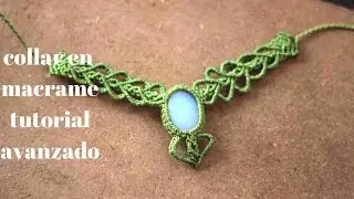 collar en macrame tutorial macrame avanzado | micromacrame
