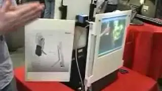 Eye to Eye telepresence using a time multiplexed switching diffuser screen