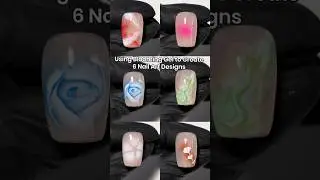 🖌️Using Blooming Gel to Create 6 Nail Art Designs💅