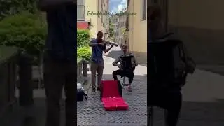 Amazing Buskers in Italy #busking #polish #vivaldi #violin #accordion