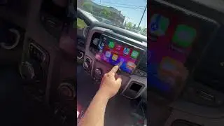 Dodge ram 2015 radio apple CarPlay screen #automobile