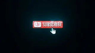 Neon YouTube Subscribe Button Animation Black screen video HD
