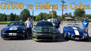 Hellcat vs GT500 vs Cobra