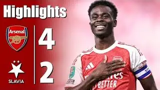 Arsenal vs Slavia Prague 4-2 - All Goals & Highlights - 2025