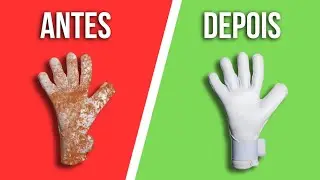 Como LAVAR Luvas de Goleiro do jeito CERTO 🧼