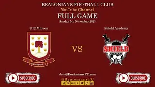 FULL GAME - U12 Maroon v Shield Academy - 05.11.23