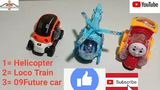 360&deg; Rotet Ele Helicopter unboxing!! 🆚 !! 09 Future car and Loco train unboxing and testing!!