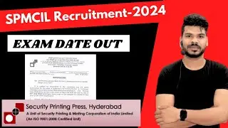 Security Printing Press Exam Date OUT || Security Printing Press Recruitment-2024.